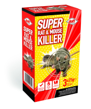 Doff 75g Super Rat & Mouse Killer 3 X 25g